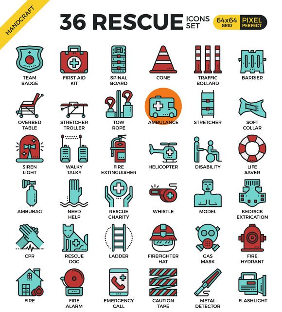 580x641 Rescue Icon Set Icons