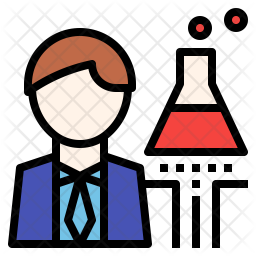 256x256 Research Development Icon Of Colored Outline Style