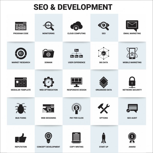 626x626 Seo And Development, Icons Vector Free Download