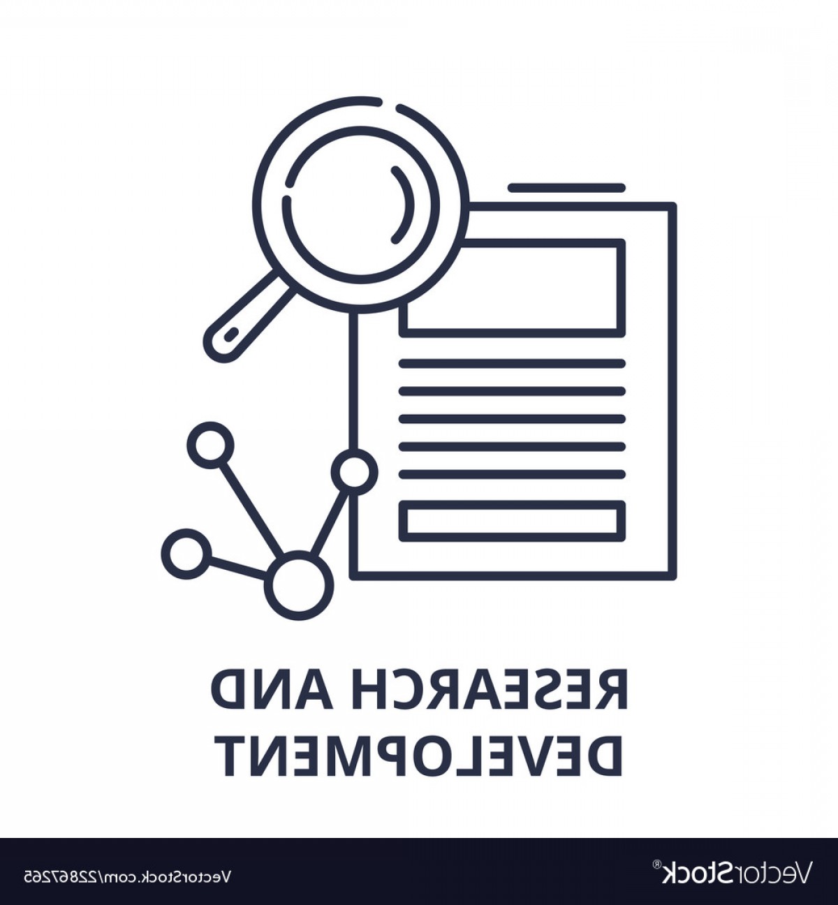 1200x1296 Research And Development Line Icon Concept Vector Lamaison