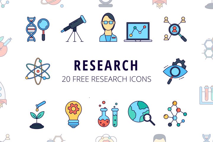 720x480 Set Of Free Research Icon