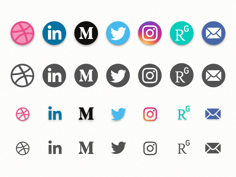 800x600 Social Media Icons Freebie