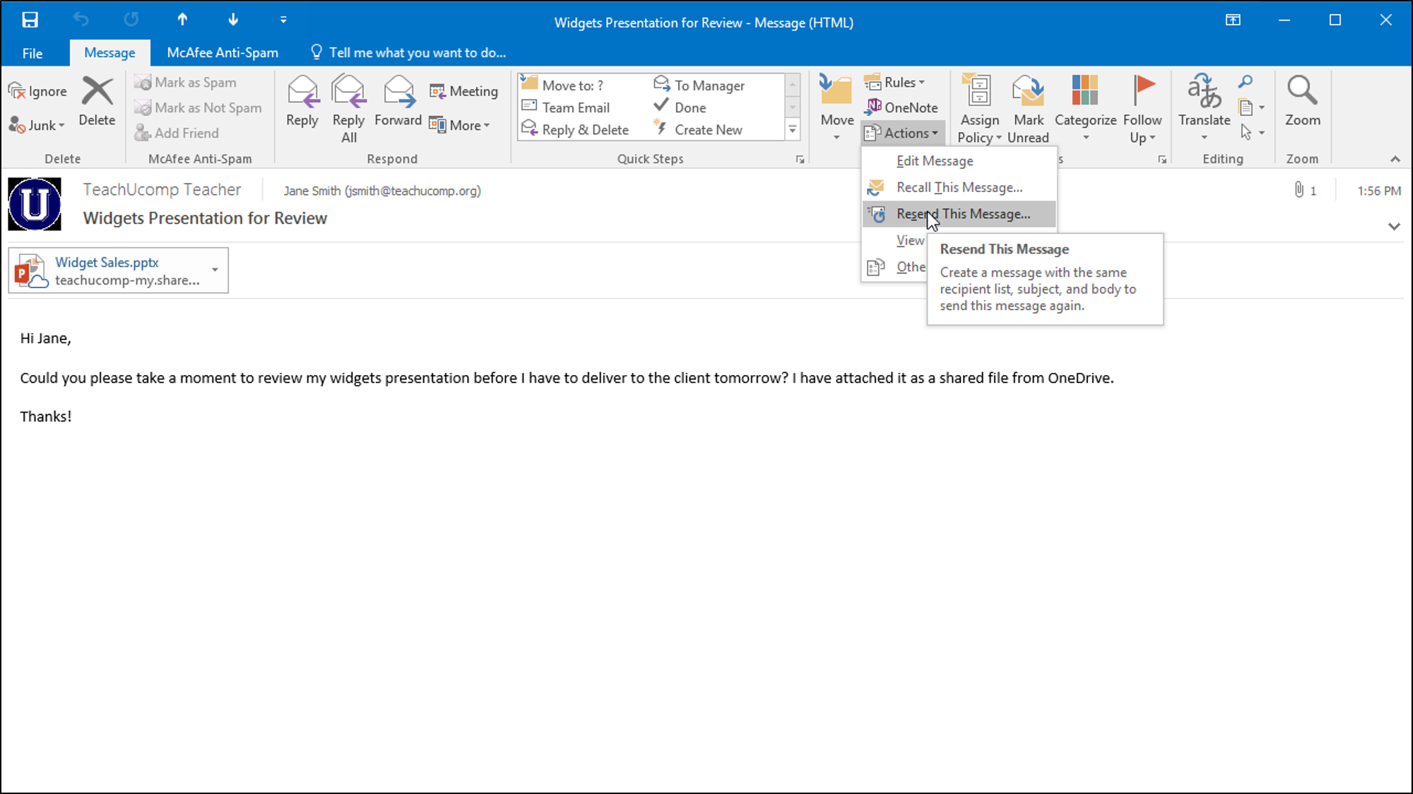 2000x1124 Resend A Message In Outlook Tutorial And Instructions