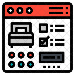 256x256 Reservation Icon Of Colored Outline Style