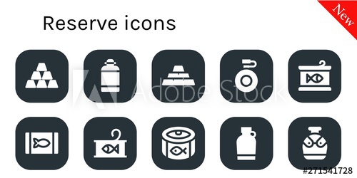 500x250 Reserve Icon Set