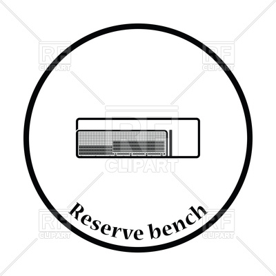 400x400 Baseball Reserve Bench Icon Vector Image Of Signs, Symbols, Maps
