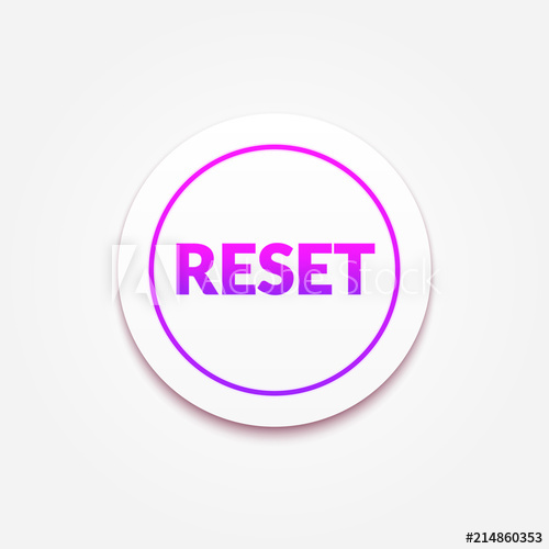 Reset Button Text Icon 500x500 Reset Button Text Icon