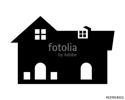 500x400 Home Silhouette House Housing Resident Residential Residence Real