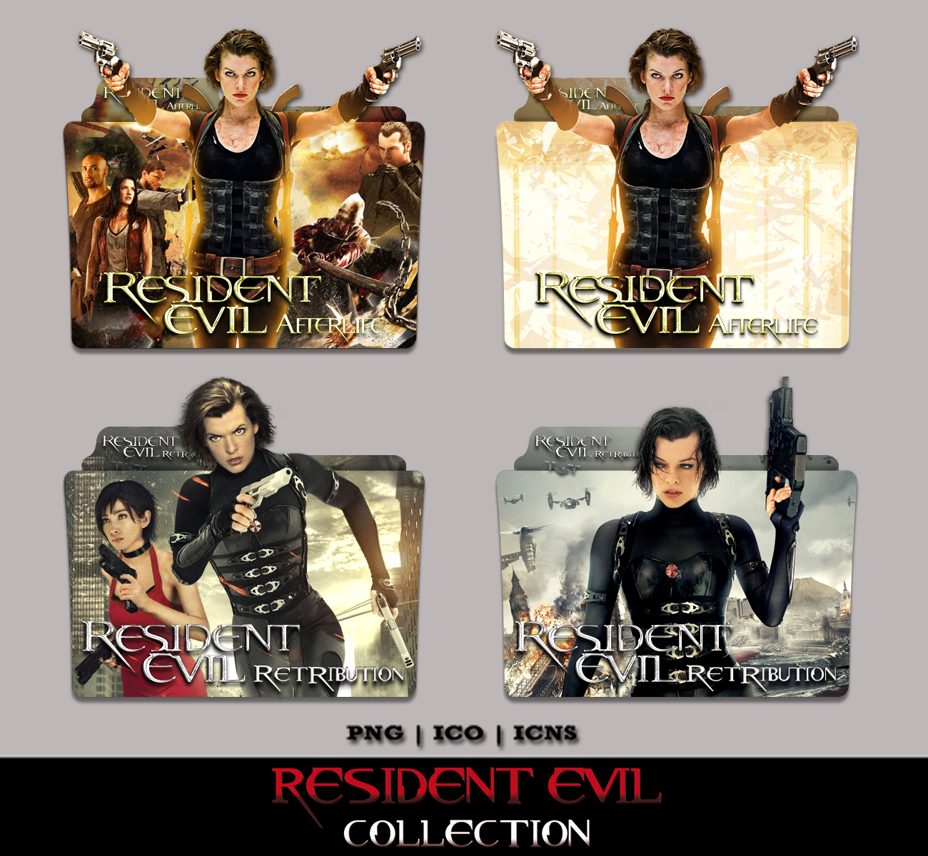 1300x1200 Resident Evil Collection Folder Icon Pack
