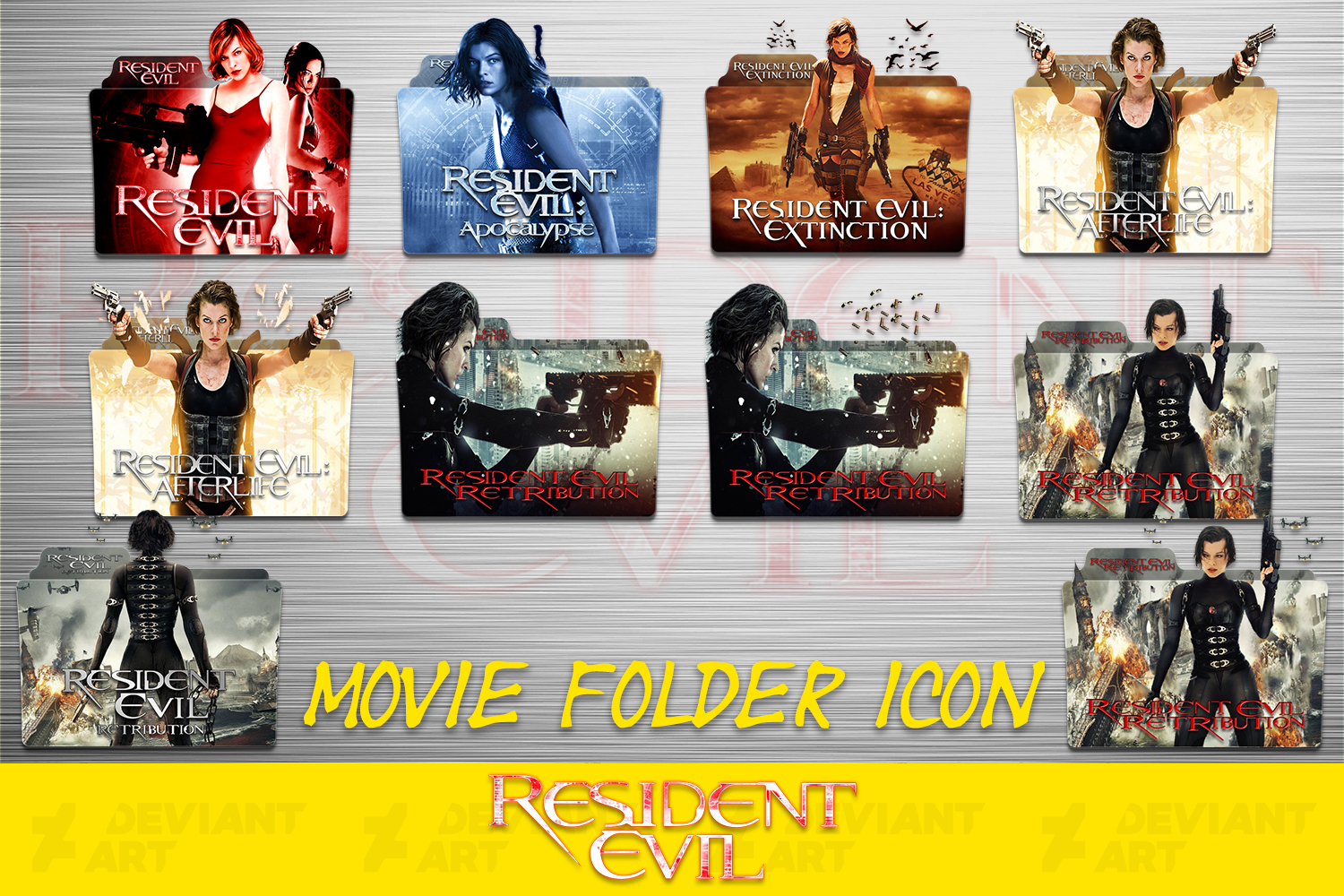 1500x1000 Resident Evil Collection Folder Icon Pack