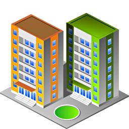 256x256 Residential Buildings Icons Free Icons Download