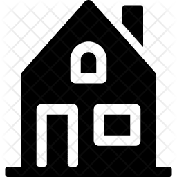 256x256 Residential Icon Of Glyph Style
