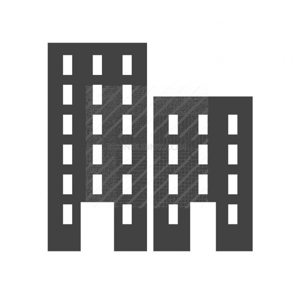 600x600 Residential Plaza Glyph Icon