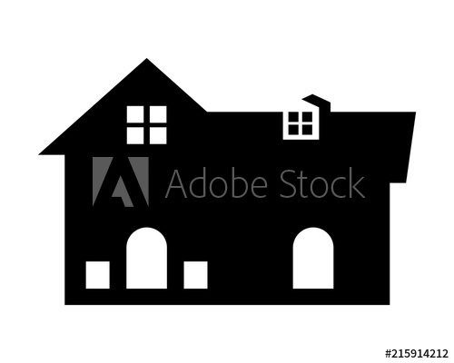 500x400 Home Silhouette House Housing Resident Residential Residence Real