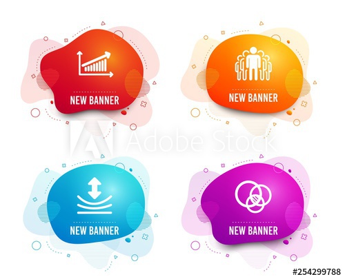 500x405 Liquid Badges Set Of Resilience, Chart And Group Icons Euler