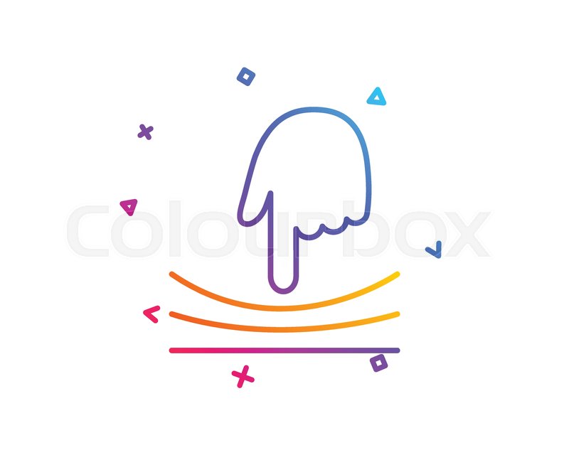 800x647 Elastic Line Icon Resilience Material Stock Vector Colourbox