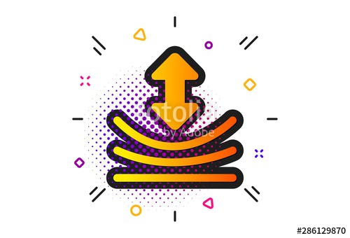 500x340 Elastic Material Sign Halftone Circles Pattern Resilience Icon