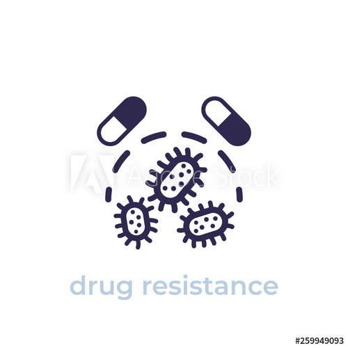 Drug Resistance Icon, Vector 500x500 Drug Resistance Icon, Vector