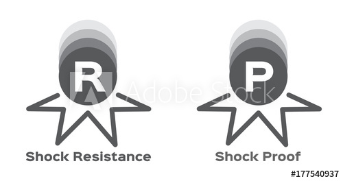 Shock, Shock Resistance Icon Vector 500x264 Shock, Shock Resistance Icon Vector