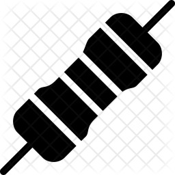 256x256 Resistor Icon Of Glyph Style