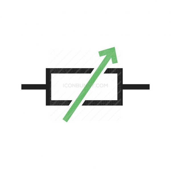 600x600 Variable Resistor Line Green Black Icon