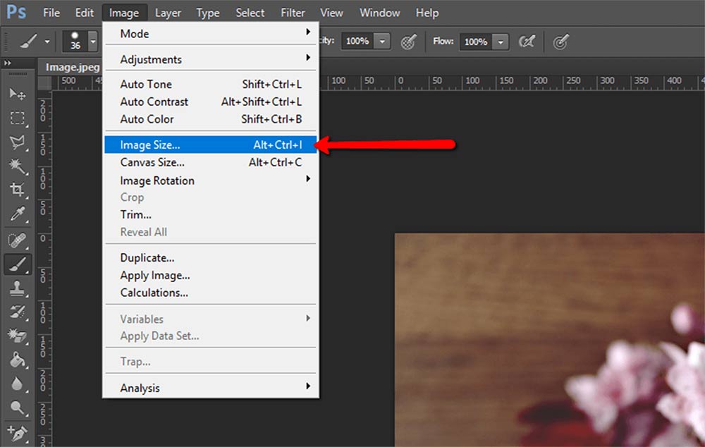 how to enlarge photo in photoshop