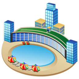 256x256 Resort Icon Real Vista Real State Iconset Iconshock