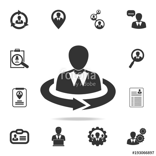 500x500 Human Resources Icon Set Of Human Resources, Head Hunting Icons