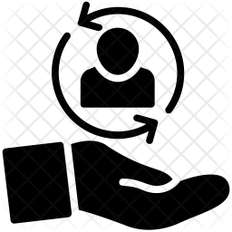 256x256 Human Resource Icon Of Glyph Style
