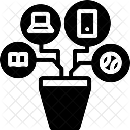 256x256 Resource Management Icon Of Glyph Style
