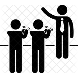 256x256 Boss Respect Icon Of Glyph Style