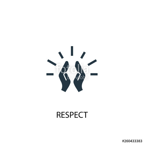 500x500 Respect Icon Simple Element Illustration Respect Concept Symbol