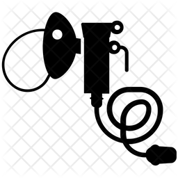 256x256 Respiratory Mask Icon Of Glyph Style