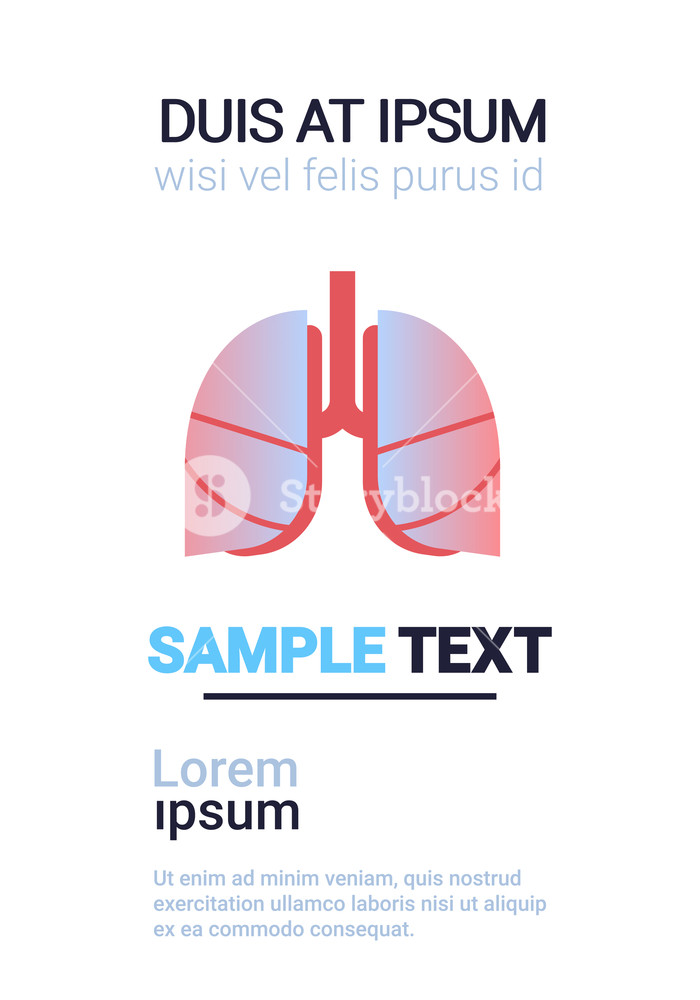700x1000 Lungs Icon Human Organ Anatomy Healthcare Medical Concept