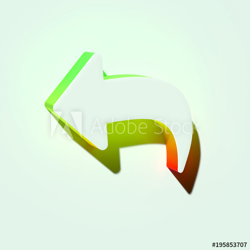 500x500 White Reply Icon Illustration Of White Arrow, Blue, Circle