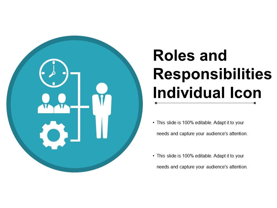 960x720 Roles And Responsibility Individual Icon Ppt Samples