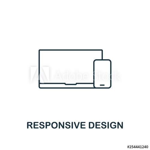 Responsive Design Icon Thin Outline Style From Design Ui And Ux 500x500 Responsive Design Icon Thin Outline Style From Design Ui And Ux
