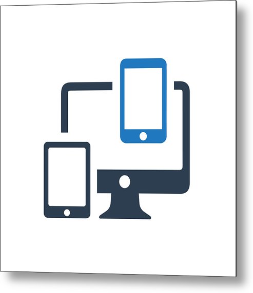 Responsive Design Icon Metal Print 493x572 Responsive Design Icon Metal Print