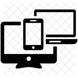 Responsive Design Icon Of Glyph Style 256x256 Responsive Design Icon Of Glyph Style