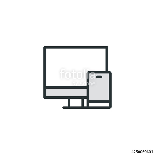 500x500 Responsive Design Basic Icon Stock Image And Royalty Free Vector