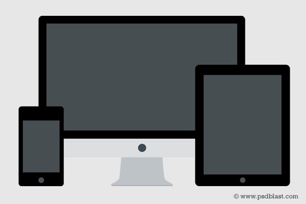 600x400 Free Responsive Icon Design