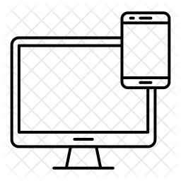 256x256 Responsive Web Design Icon Of Line Style