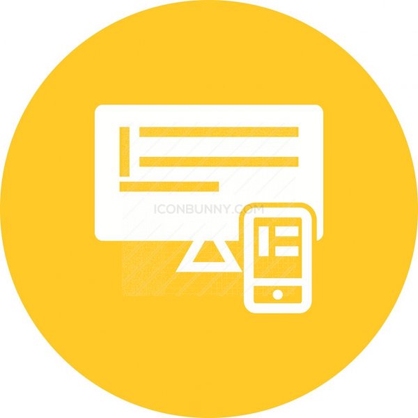 600x600 Responsive Design Ii Flat Round Icon