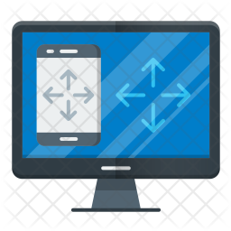 256x256 Responsive Web Design Icon Of Flat Style