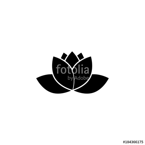 500x500 Lotus Lily Flower Icon Spa Icon Element Relaxation And Rest