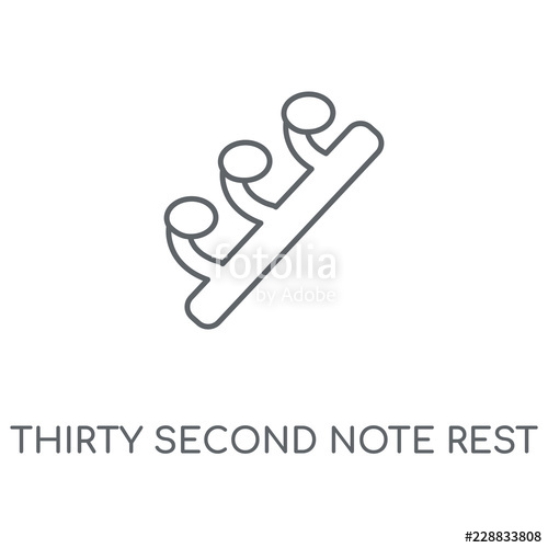 500x500 Thirty Second Note Rest Icon Stock Image And Royalty Free Vector