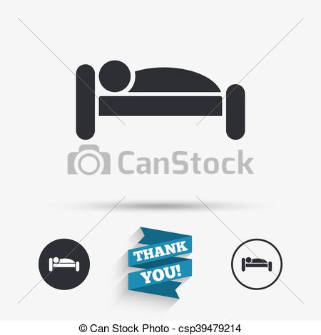 450x470 Human In Bed Icon Rest Place Sleeper Symbol Human In Bed
