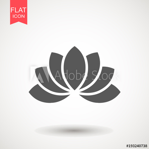 500x500 Lotus Lily Flower Icon Element Relaxation And Rest Icon