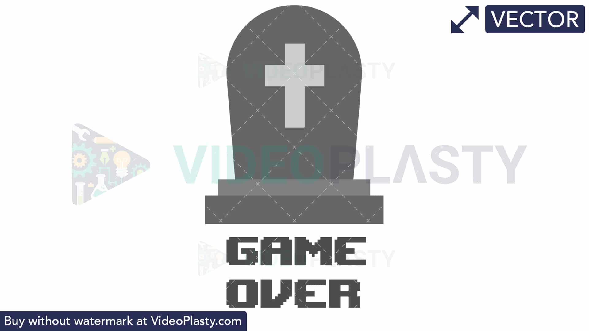 1920x1080 Rip Game Over Icon