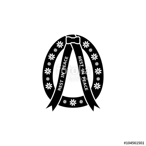 500x500 Funeral Wreath Icon Stock Image And Royalty Free Vector